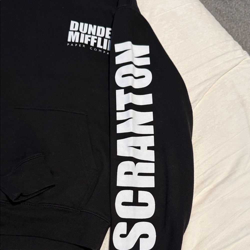 Pam’s Painting Dunder Mifflin Black Hoodie View 2